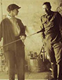 Наталья Гончарова и Михаил Ларионов в начале войны. 1914.