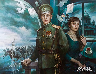 Николай Гумилёв и Анна Ахматова