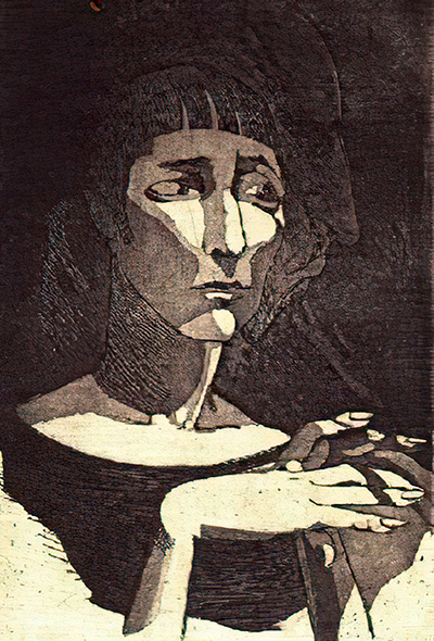 Двойной портрет: Анна Ахматова и Николай Гумилёв. 1926 год.