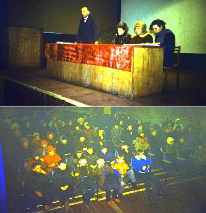 Чтения в Градницах в марте 1987 года, выступает С. Лесневский